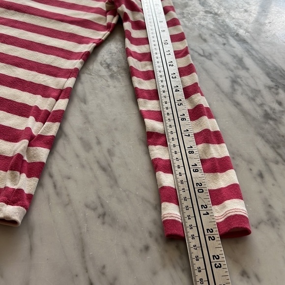 BANANA REPUBLIC red & white striped tee shirt, size XS - Picture 6 of 8